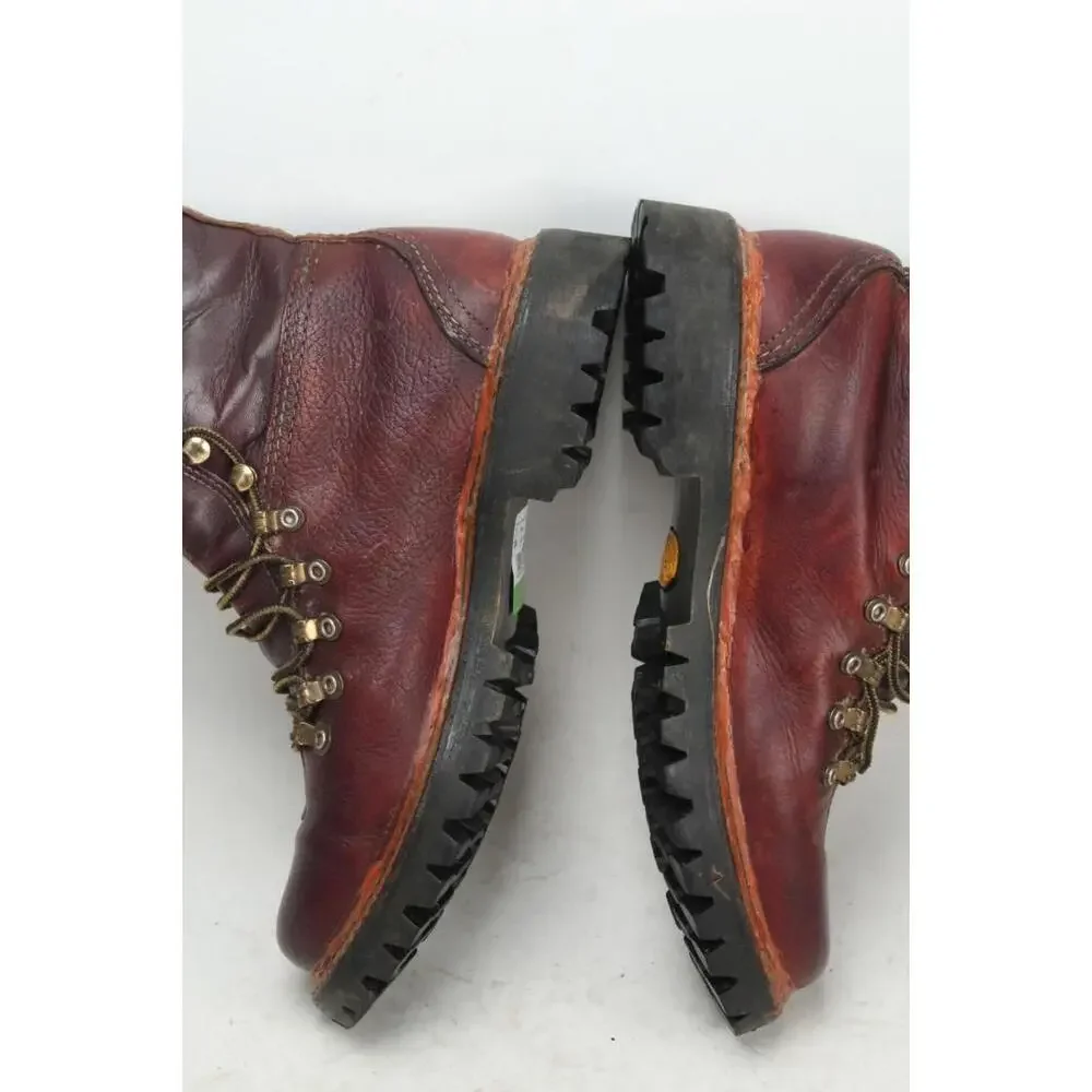 vintage herman survivor SEARS boots hiking lace up leather 60s/70s READ 7.5 D